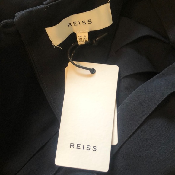 Reiss Delfina Pintuck Dress Navy Size 0 & Size 6 - Picture 5 of 8